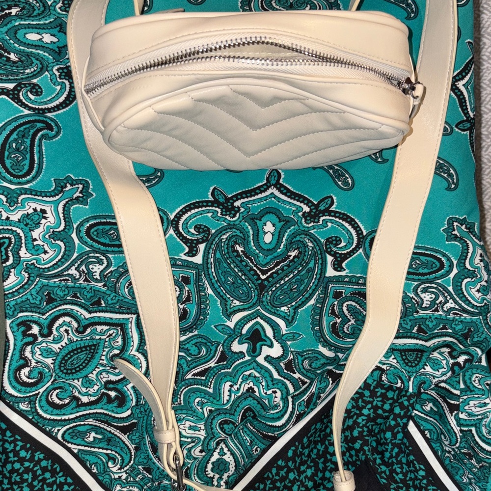 Torrid Faux Leather Quilted Belt Bag in Cream - Picture 14 of 14